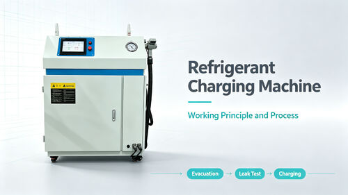آخر أخبار الشركة عن What Is a Refrigerant Charging Machine? Working Principle and Core Process Explained