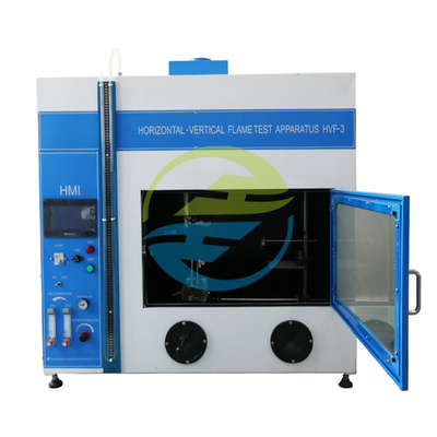 اختبار الاحتراق الأفقي والعمودي 0.1MPa ضغط الغاز 50W/500W طاقة مزدوجة IEC 60695 متوافقة