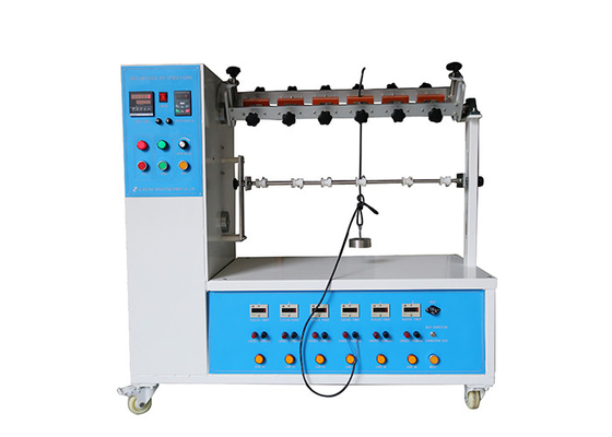 IEC 60884-1 جهاز اختبار ثني سلك الطاقة 10-60 دورة في الدقيقة ، معدل الانثناء 6 محطات عمل